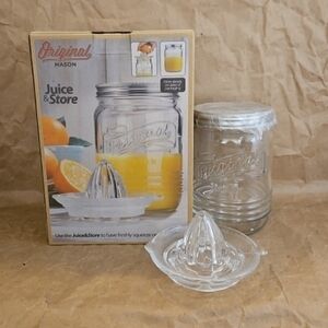 Mason Jar Original Juice  & Store 33.8 Oz NIB